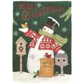 Recinto 13 x 18 in. Snowman Merry Christmas Print Garden Flag RE3458706